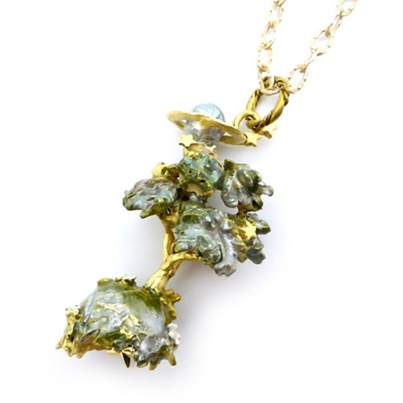 Star Tree Timberly Me / Necklace NE326 - 项链 - 其他金属 绿色