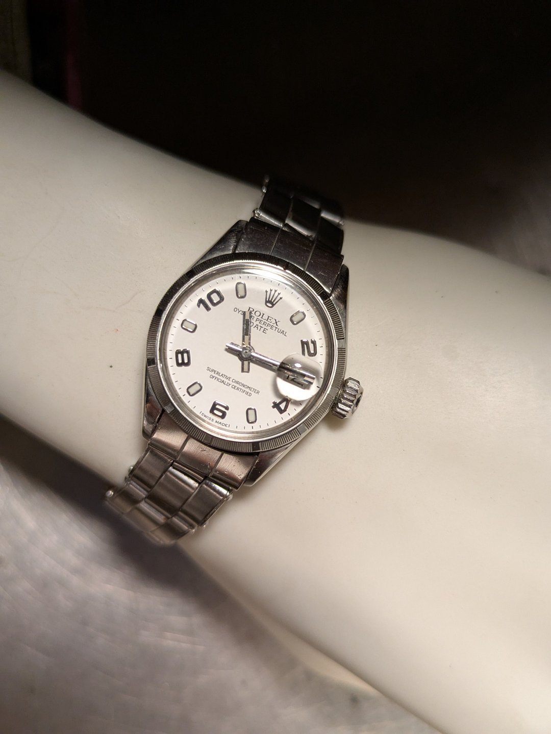 古董 劳力士 蚝式 Cal.1161 Rolex Oyster Perpetual - 女表 - 其他金属 银色