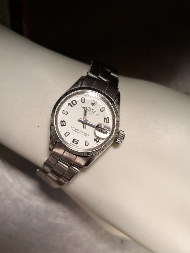 古董 劳力士 蚝式 Cal.1161 Rolex Oyster Perpetual - 女表 - 其他金属 银色
