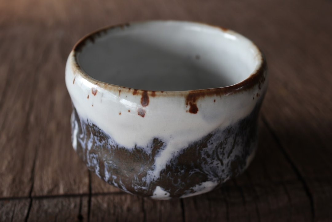 烟云缭绕茶碗 - 茶具/茶杯 - 陶 蓝色