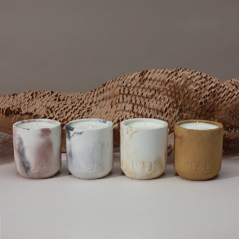 【福利展示品】 英国 wxy Studio2 手染水泥蜡烛 - 蜡烛/烛台 - 水泥 多色