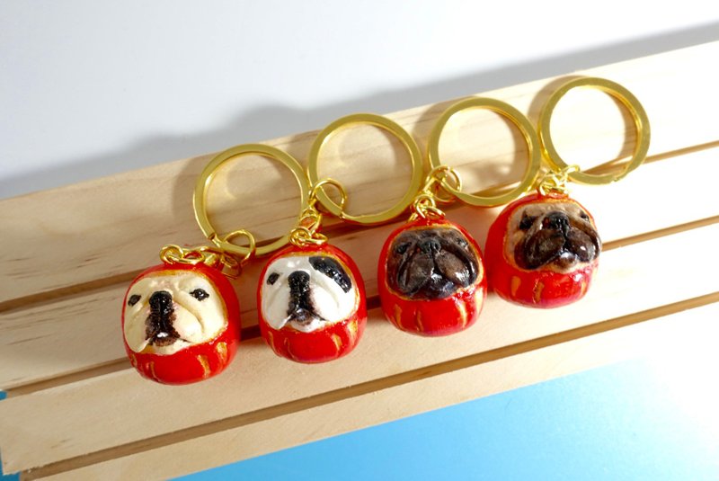 【手制锁匙扣】达摩法虎锁匙扣│达摩 法虎款 - 钥匙链/钥匙包 - 塑料 多色