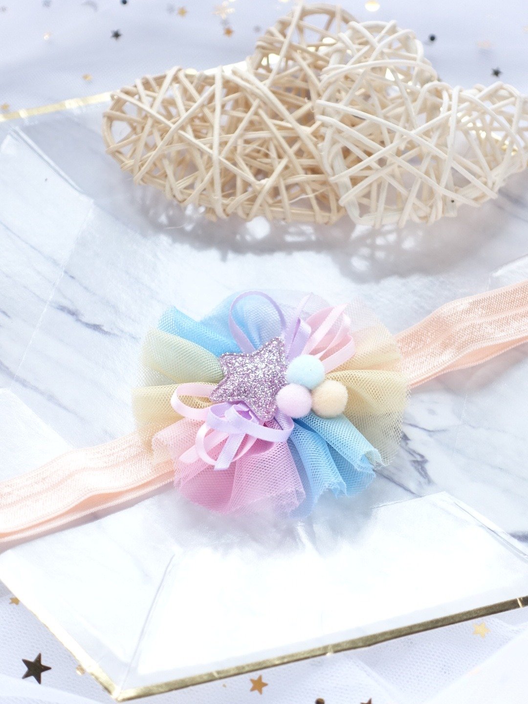 婴儿宝宝头带 发带 handmade Baby Headband - 婴儿帽/发带 - 其他材质 