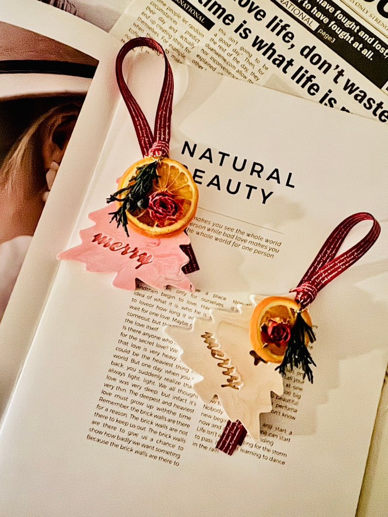 【Rose Tree】Merry圣诞香香挂牌。扩香石 衣柜车载芳香石膏片 - 香薰/精油/线香 - 其他材质 咖啡色