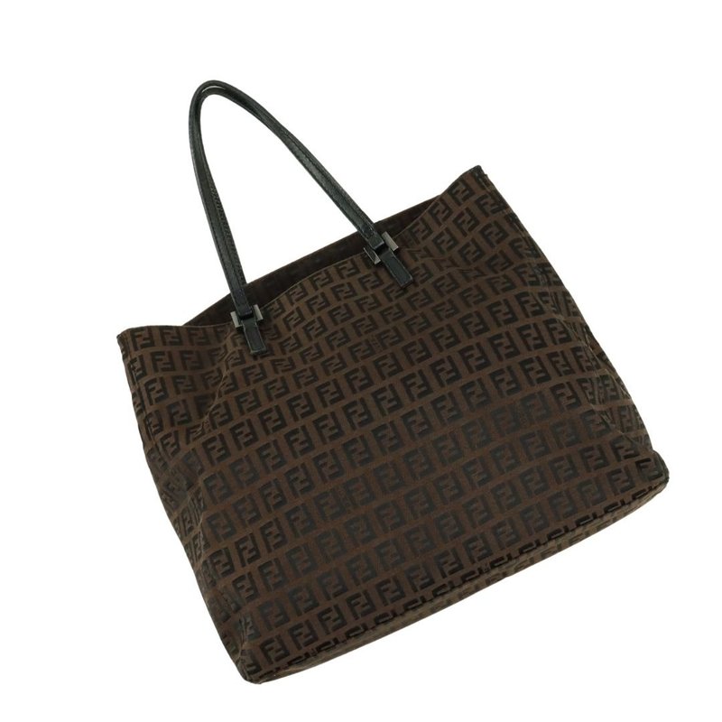 FENDI 帆布 FF 托特包 - 01431 - 手提包/手提袋 - 棉．麻 咖啡色