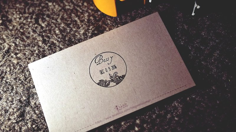 (幸)蕨类叶#49-日期章/回转章/店章收讫章/导师章【定制化礼物】 - 印章/印台 - 塑料 