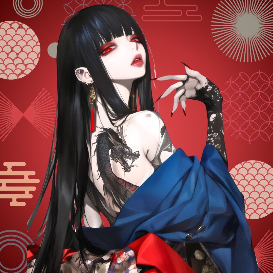 NaChi 原创贴纸【龙神】 - 贴纸 - 纸 蓝色