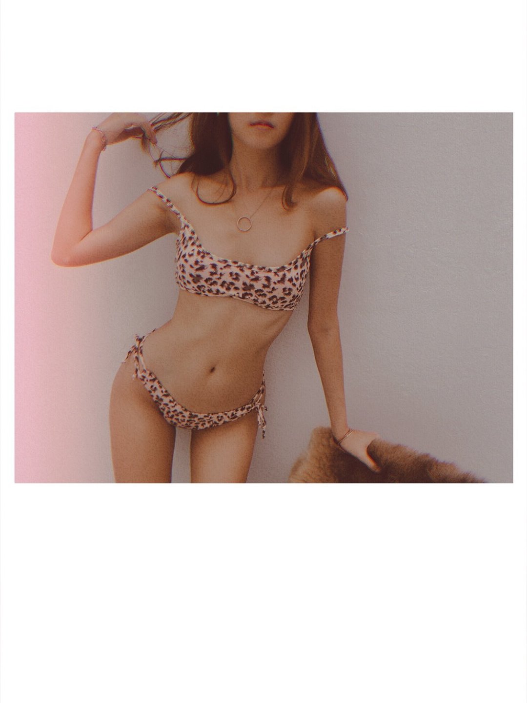 Try swimwear roar camisole bikini set in leopard - 女装泳衣/比基尼 - 聚酯纤维 
