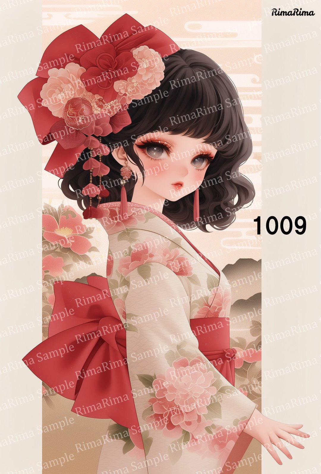 1009 原创贴纸 原创人物贴纸 贴纸 标签 りまりま RimaRima - 贴纸 - 纸 