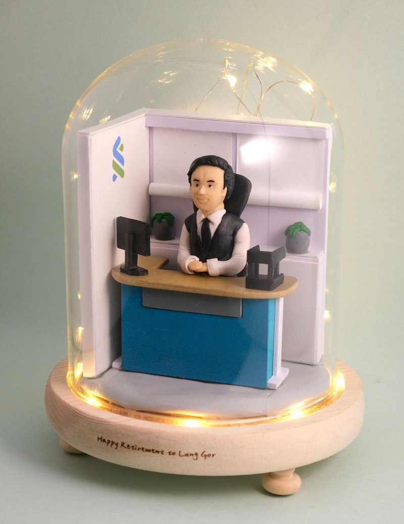 荣休记念小礼品, 可定制名字.提供相片定制人物造型 (各行各业) - 摆饰 - 粘土 