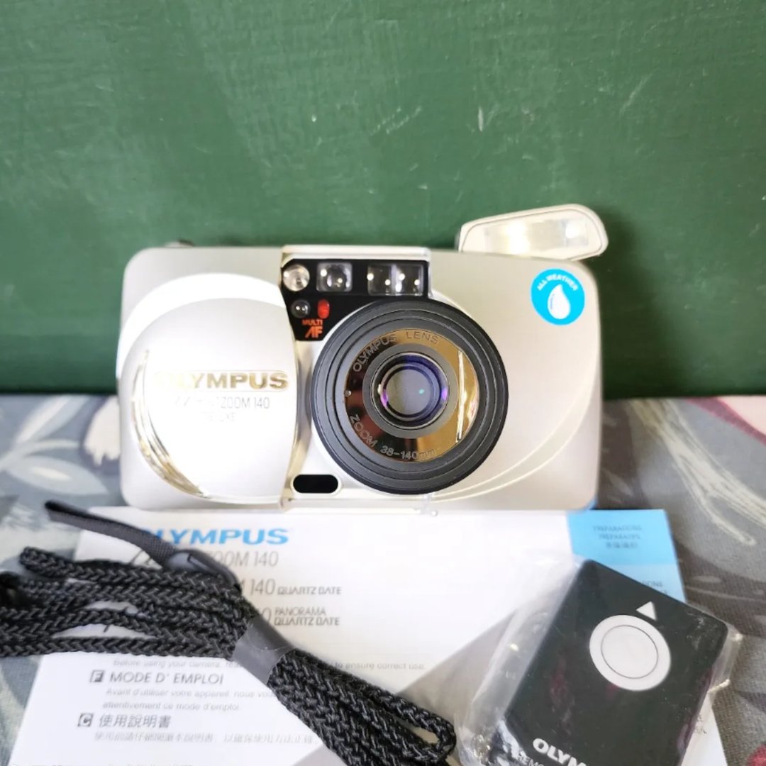 专业相机店 OLYMPUS MJU ZOOM 140 DELUXE 底片相机 (保固 30 天) - 相机 - 其他金属 黑色