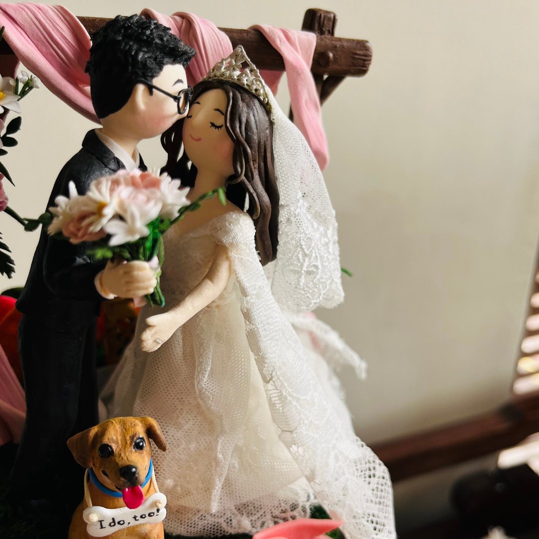 【定制】新婚礼物、母亲节礼物、宠物纪念、猫狗生日、退休礼物 - 摆饰 - 粘土 蓝色