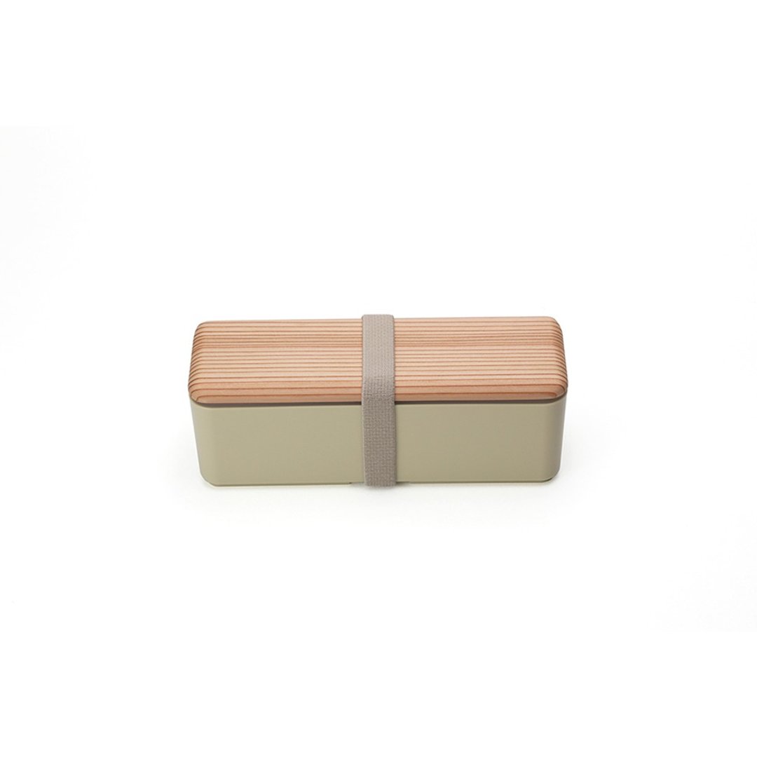 三好制作所 BENTO STORE日式木盖便当盒S 米黄色 - 便当盒/饭盒 - 塑料 黄色