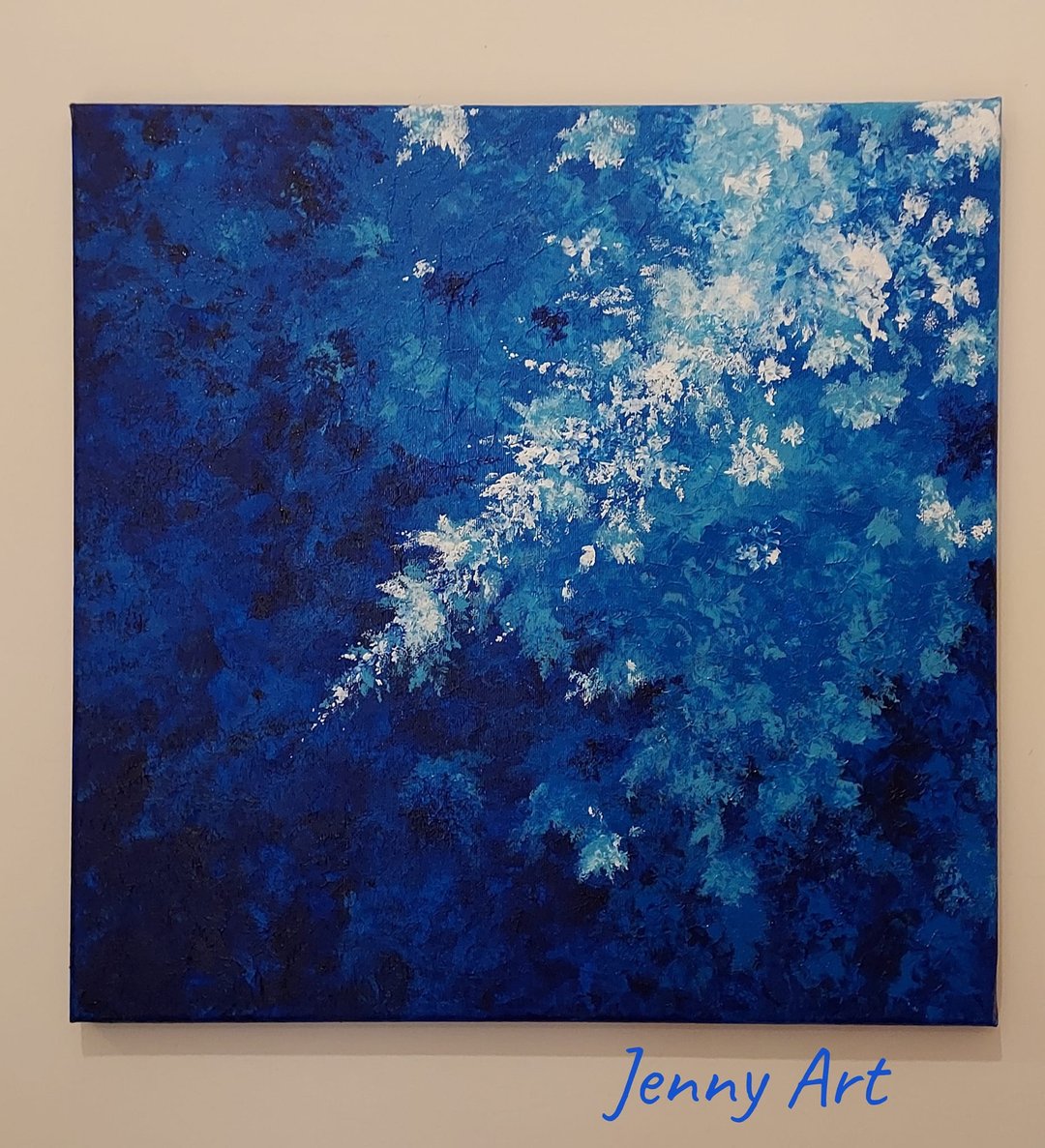 湛蓝 无框画 抽象画 画作 挂画 居家摆设 居家生活 - 海报/装饰画/版画 - 其他材质 蓝色
