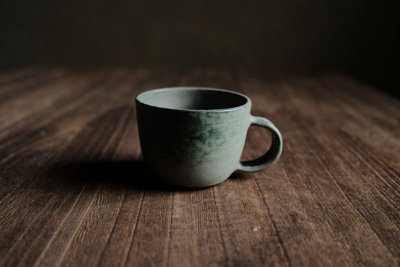 没开灯的房间・把手杯子 - 咖啡杯/马克杯 - 陶 灰色