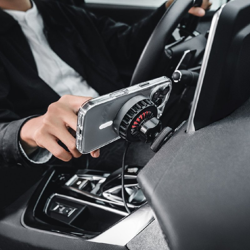 MagMount Qi2智慧冷却车用手机支架 (一般支架款/数位中控屏幕款) - 手机座/防尘塞 - 塑料 