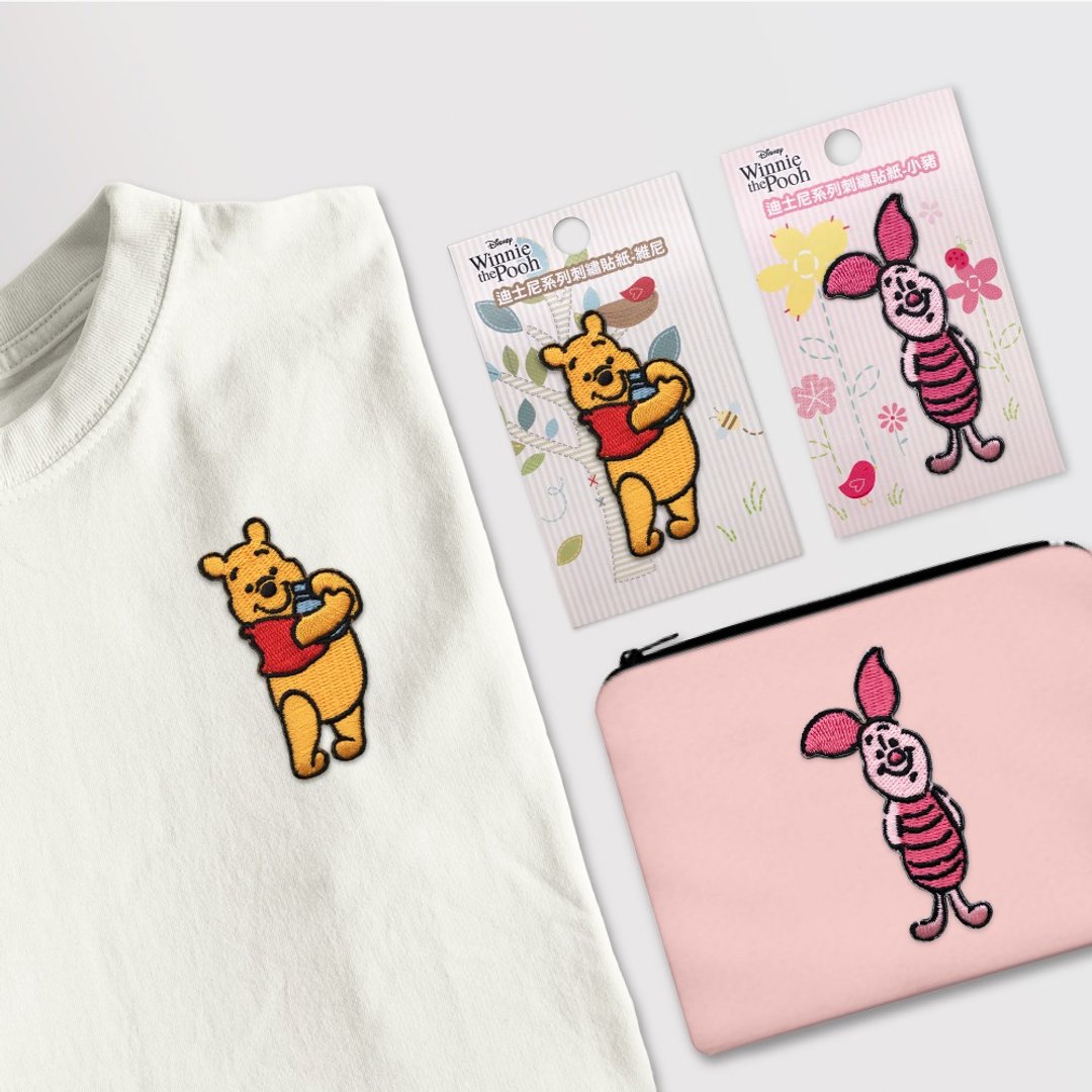 JzFun / 迪士尼刺绣贴 维尼&小猪 - 其他 - 绣线 多色