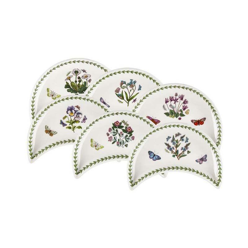 Botanic Garden 经典植物园系列-21.5cm月形盘(6入套组) - 碗 - 瓷 白色