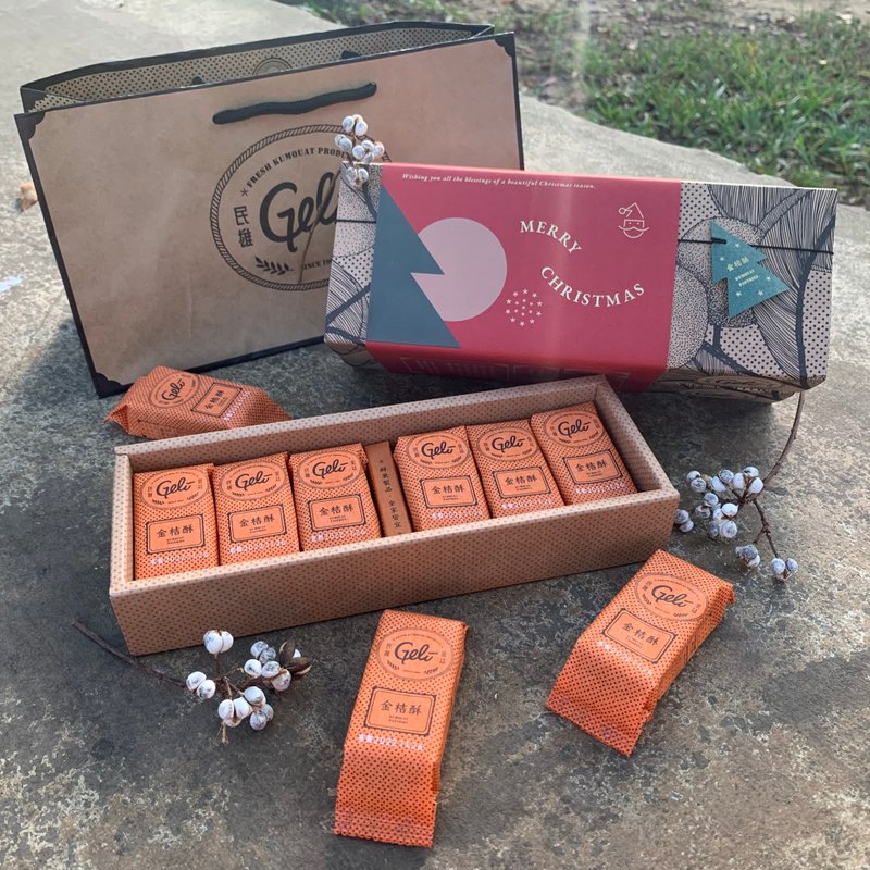 圣诞节金桔酥12入-附提袋 - 蛋糕/甜点 - 新鲜食材 