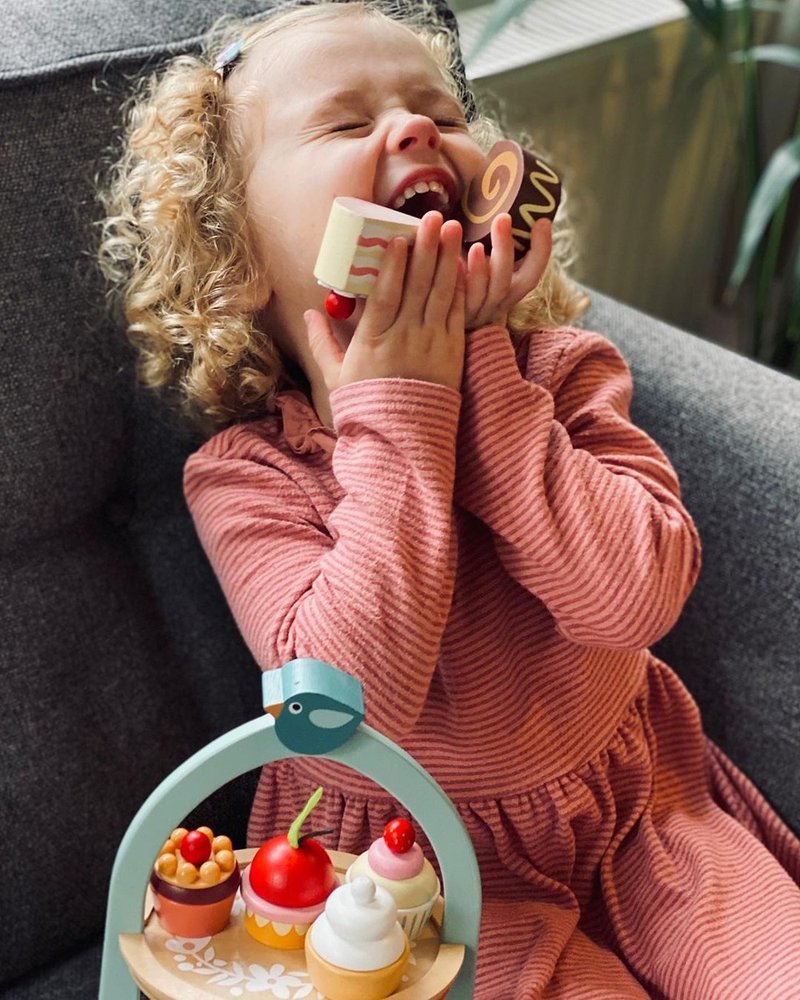 红莓皇家午茶组 - 玩具/玩偶 - 木头 