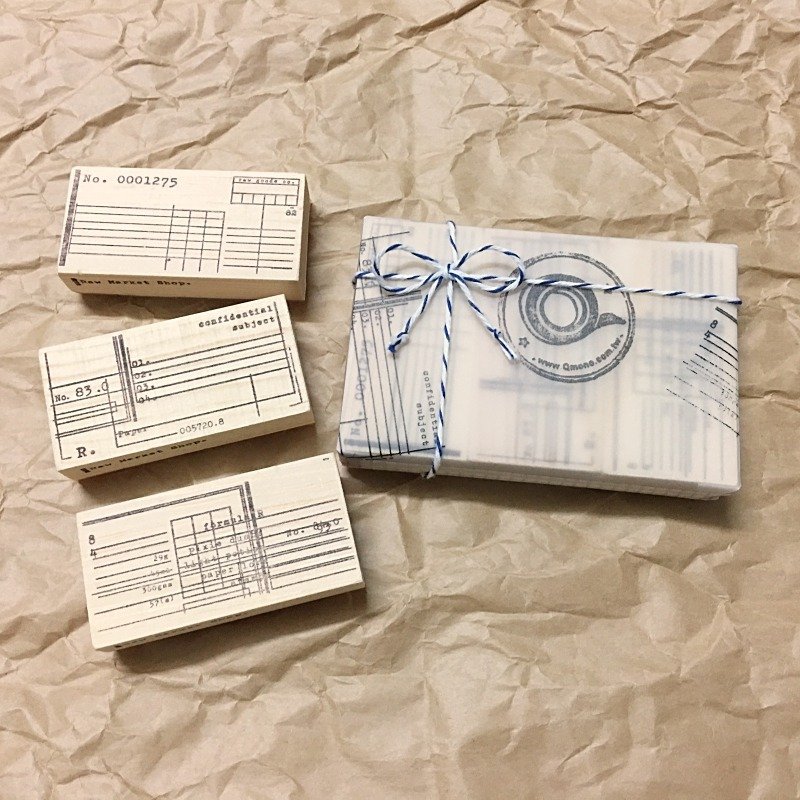 Raw Market Shop 原木印章【Data系列3入组】 *限量回馈折价50元* - 印章/印台 - 木头 卡其色