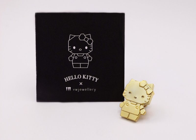 Hello Kitty 几何设计别针 - 徽章/别针 - 铜/黄铜 