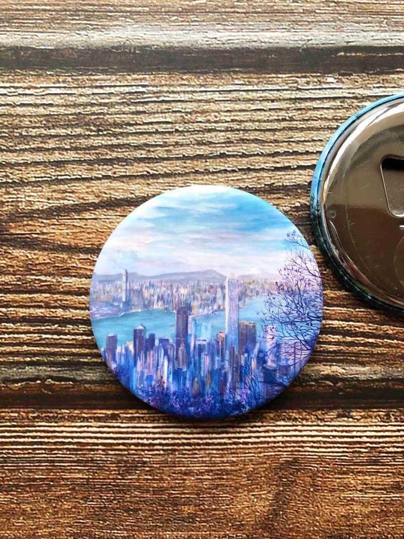 磁石贴开瓶器-襟章-太平山上 - 冰箱贴/磁贴 - 其他金属 多色