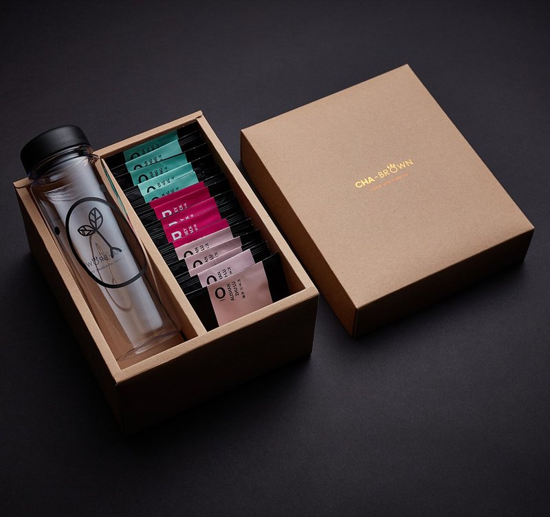 冷泡茶礼盒-甜润A款 - 茶 - 其他材质 咖啡色