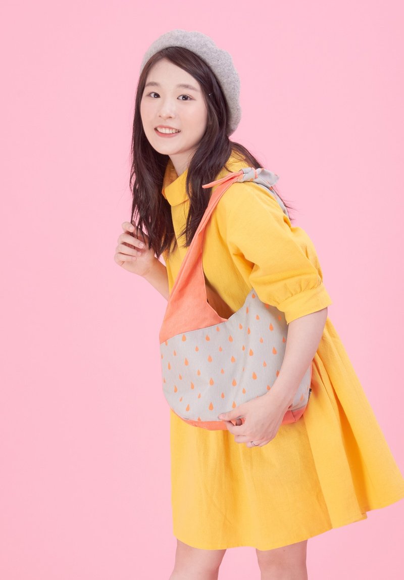 peach shoulder bag,tote bag,shopping bag - 侧背包/斜挎包 - 聚酯纤维 粉红色