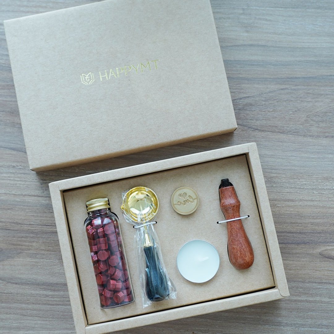 HAPPYMT定制火漆章封蜡超值组(需等10-14工作天) - 包装材料 - 其他金属 卡其色