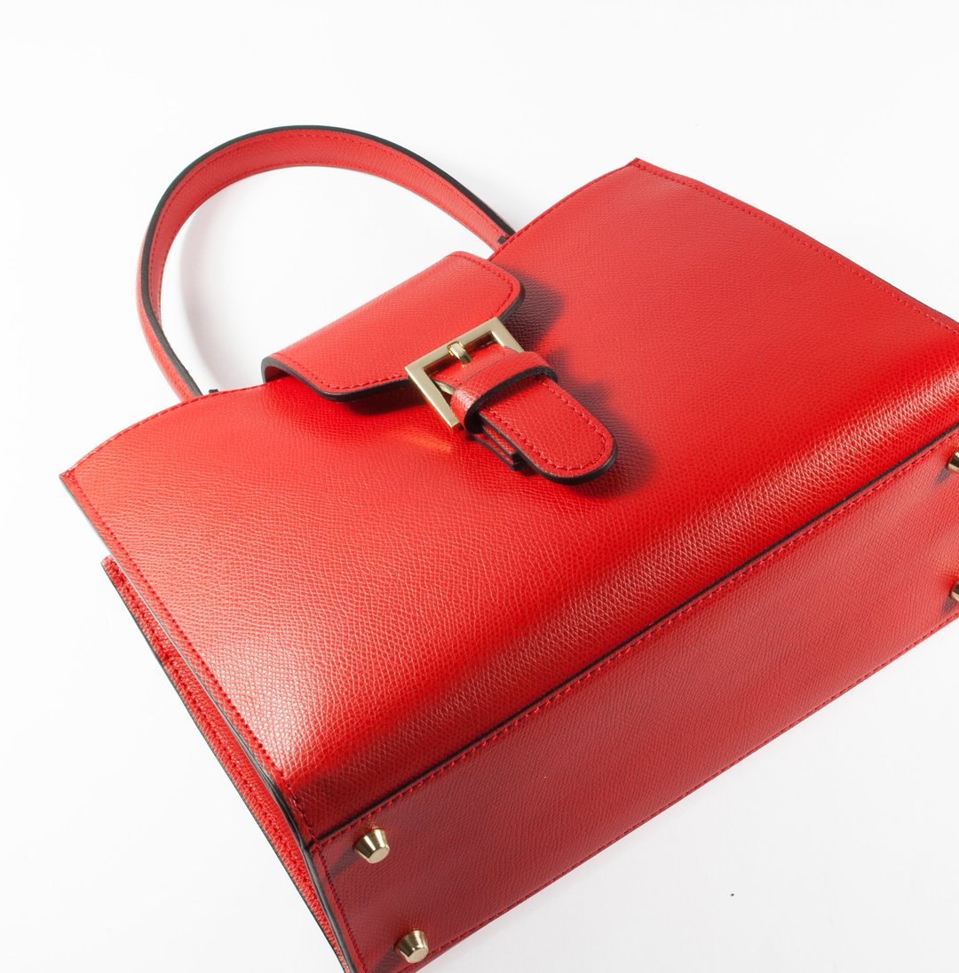 ITA BOTTEGA【Made in Italy】真皮手提肩背双用包 - 侧背包/斜挎包 - 真皮 黑色