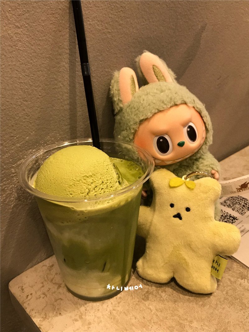 抹茶 Chanibear 钥匙圈 - 玩偶/公仔 - 其他人造纤维 绿色