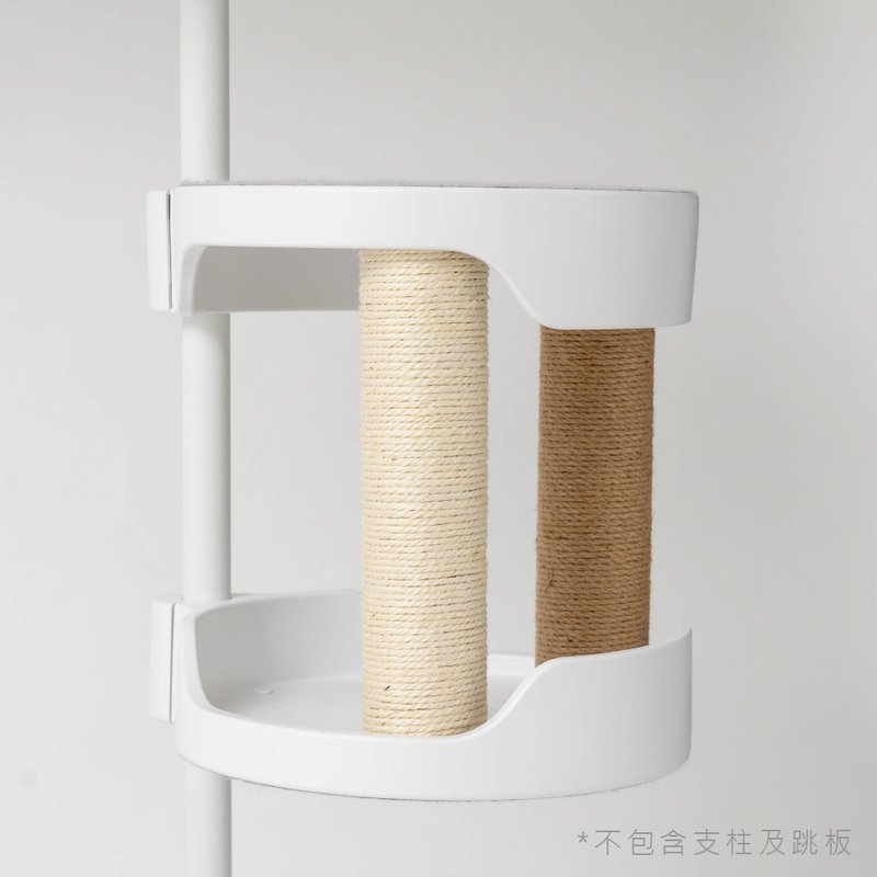 双材质猫抓柱 - 抓板/跳台 - 棉．麻 