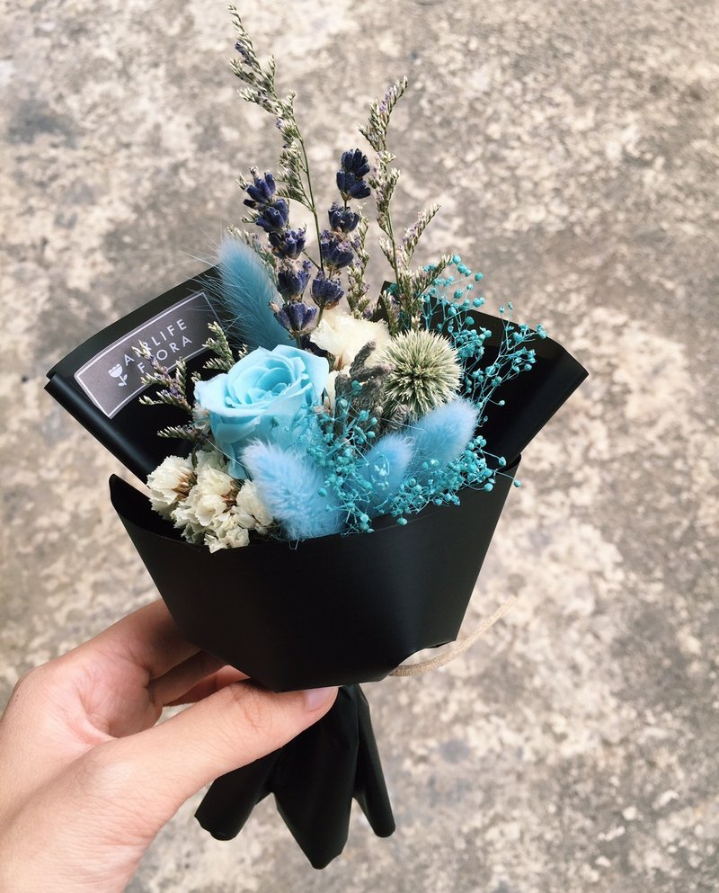 “我的周一从此不再blue。”| 迷你永生花&干燥花束 - 植栽/盆栽 - 植物．花 蓝色