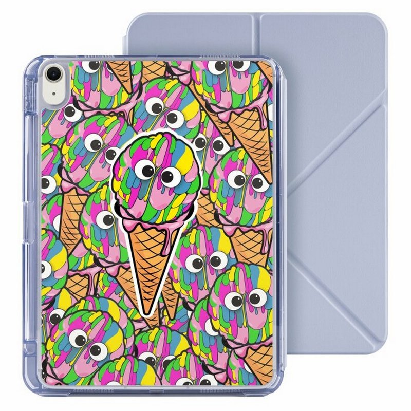 Ryan San 冰淇淋  iPad Air 11/pro13可拆式防摔透明笔槽折套ipad - 平板/电脑保护壳 - 塑料 多色
