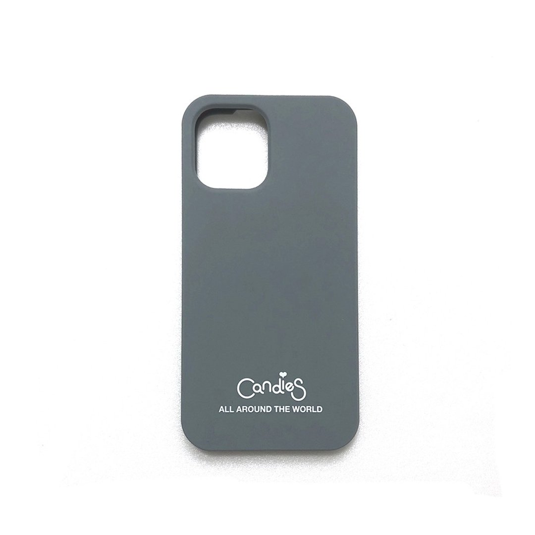 【Candies】Simple系列  logo素面壳(灰) - iPhone 12 / 12 Pro - 手机壳/手机套 - 硅胶 灰色