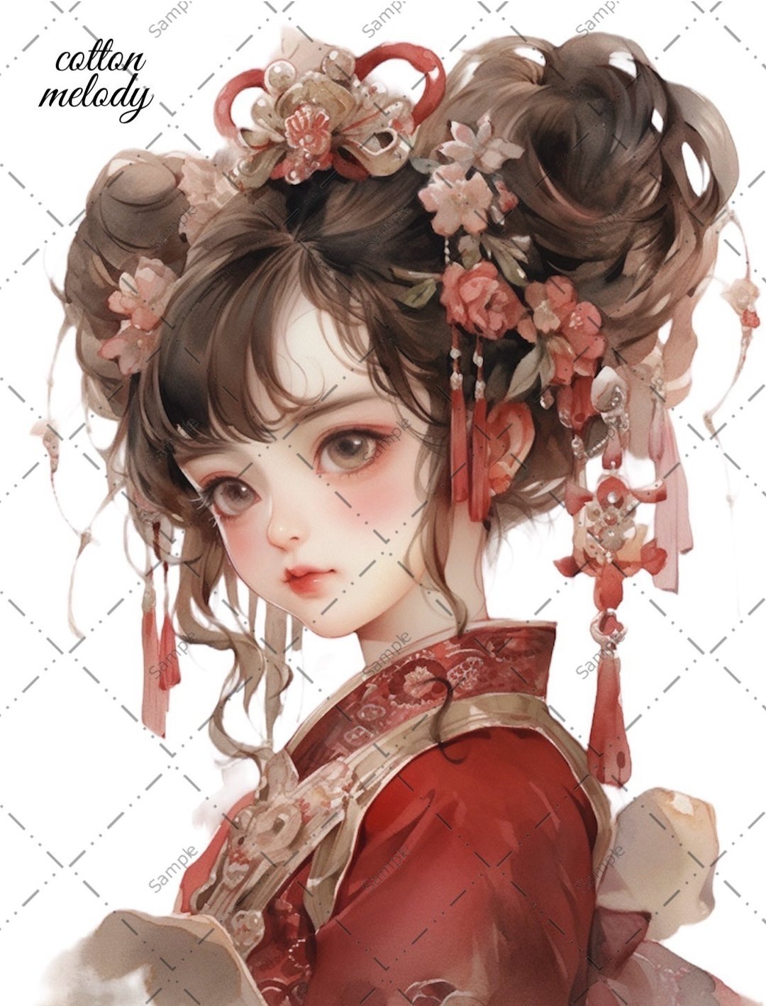 原创贴纸 no.46 人物贴纸 原创贴纸 女孩贴纸 原创人物贴纸 - 贴纸 - 纸 