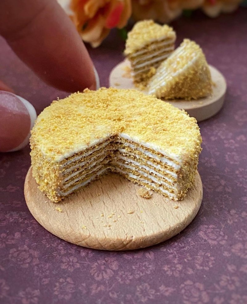 微型蛋糕。 教程聚合物粘土。 迷你面包店。 微小的食物。 视频 - 其他 - 粘土 