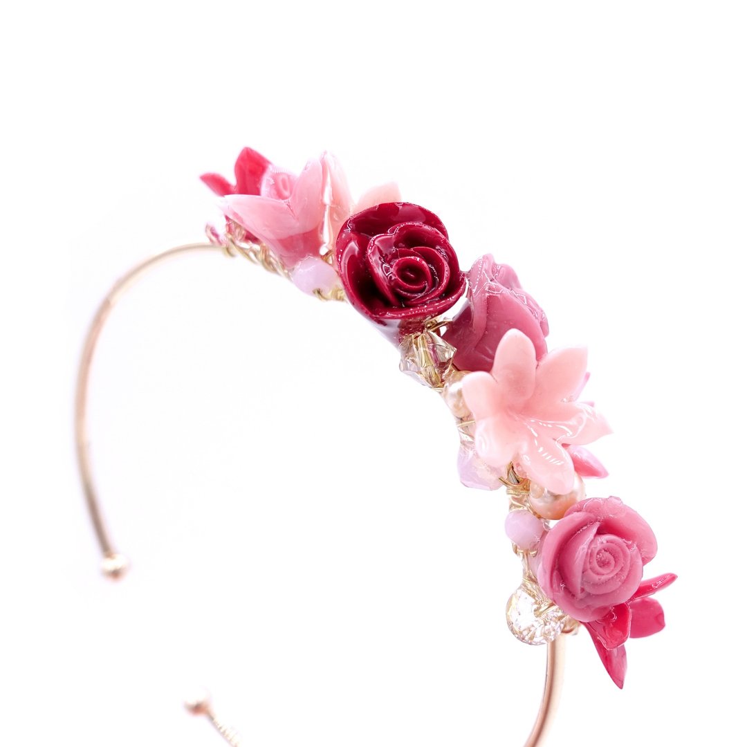 Pamycarie ROSY ROSIE 情人节限定版 浪漫玫瑰花束手镯 - 手链/手环 - 粘土 红色