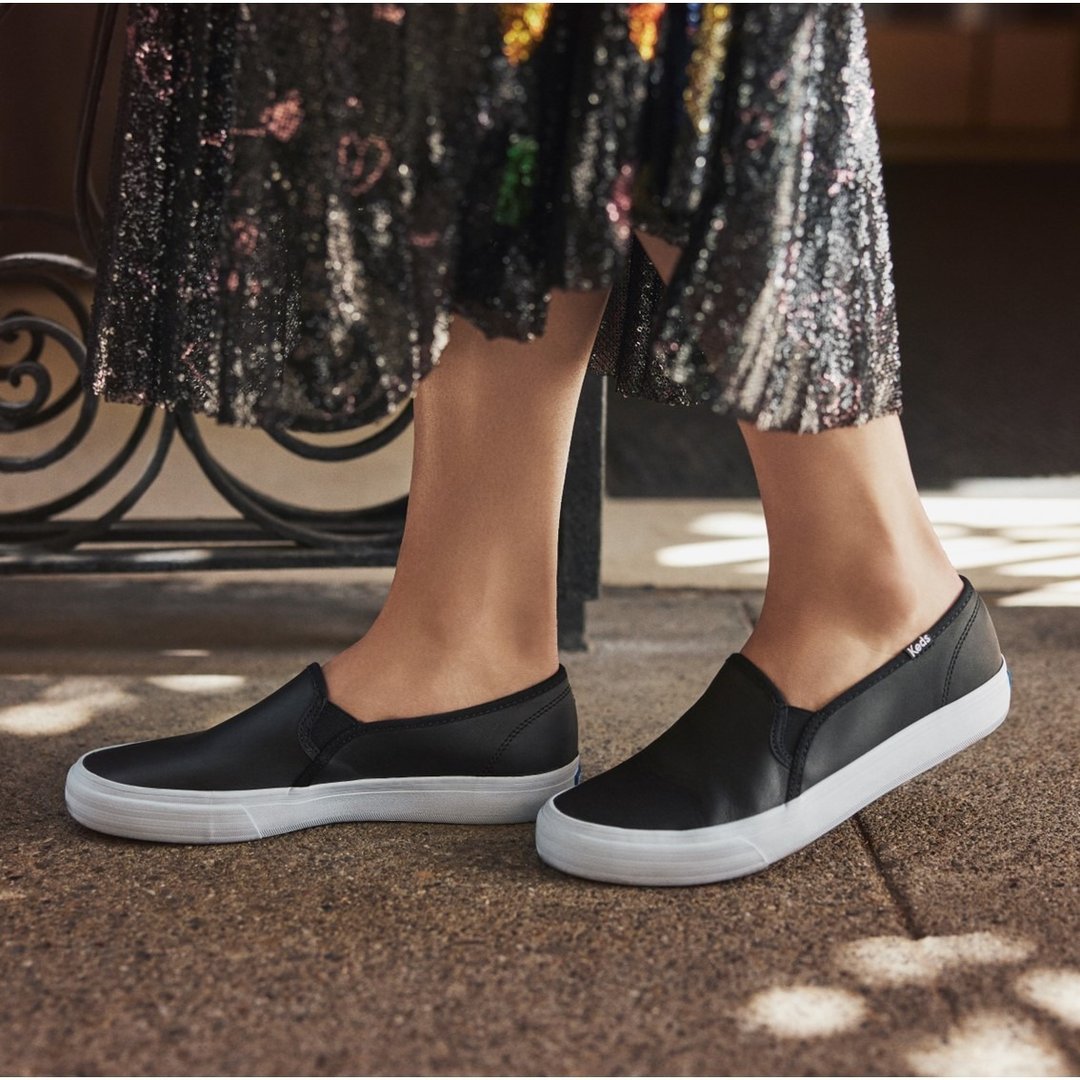 KEDS DOUBLE DECKER 经典皮革舒适休闲便鞋 9191W132630 WH59800 - 女款休闲鞋 - 真皮 
