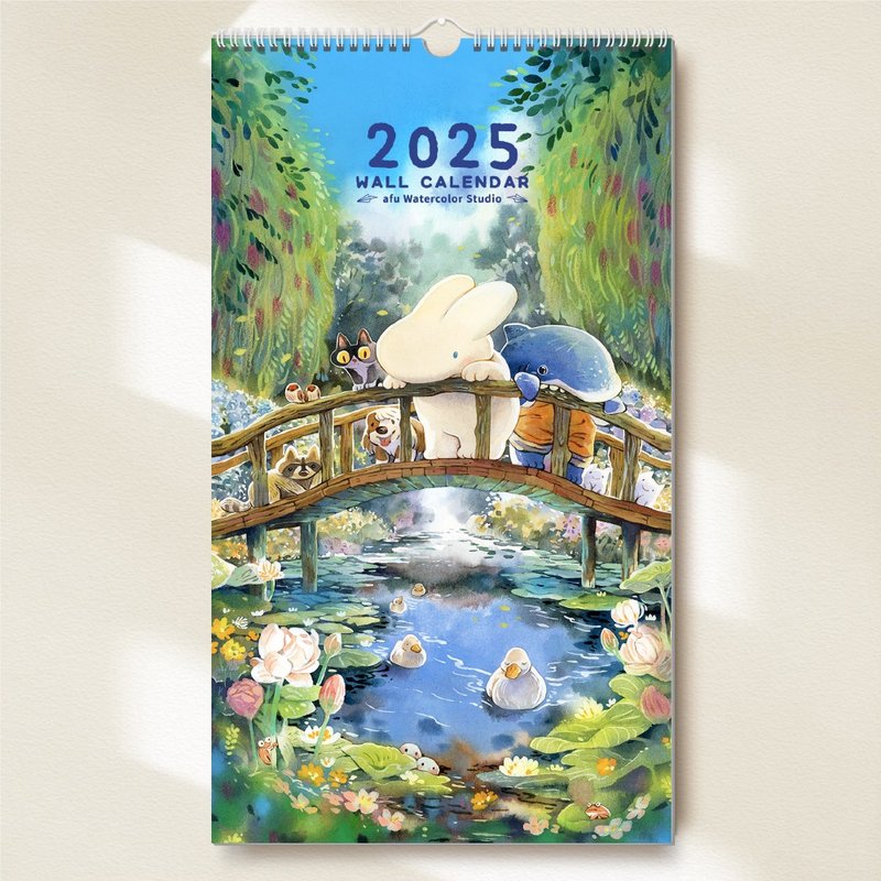 【完售】afu插画挂历_2025 - 朵朵散步去 / 朋友 - 年历/台历 - 纸 