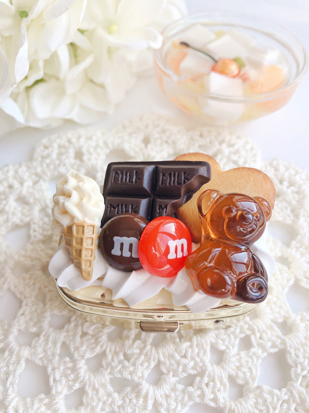Pill case,case,chocolate,candy,fake sweets,sweetsdeco,kawaii,japan - 收纳用品 - 粘土 蓝色