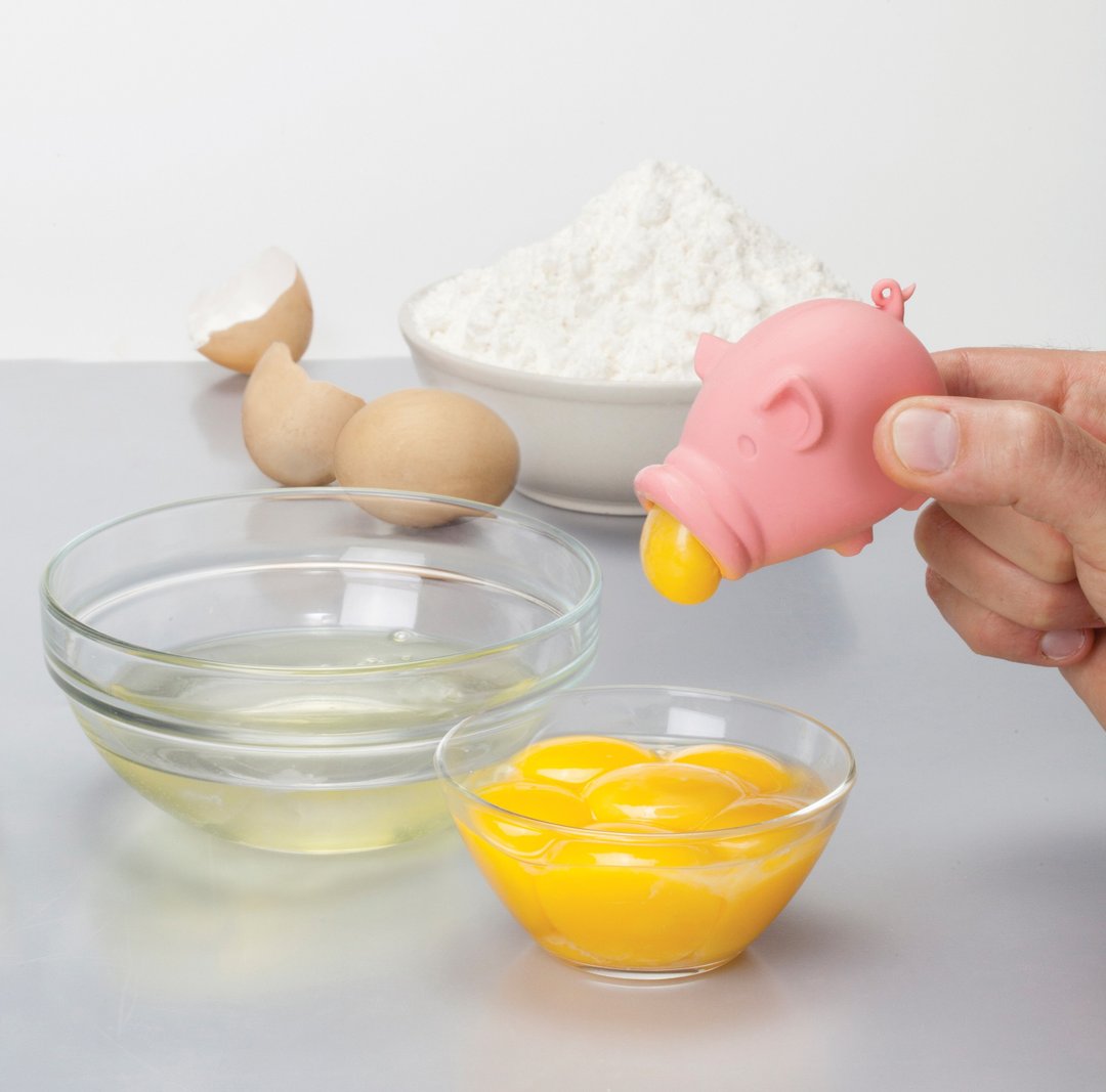 【PELEG-DESIGN】YolkPig 大口猪蛋黄器 - 厨房用具 - 硅胶 粉红色