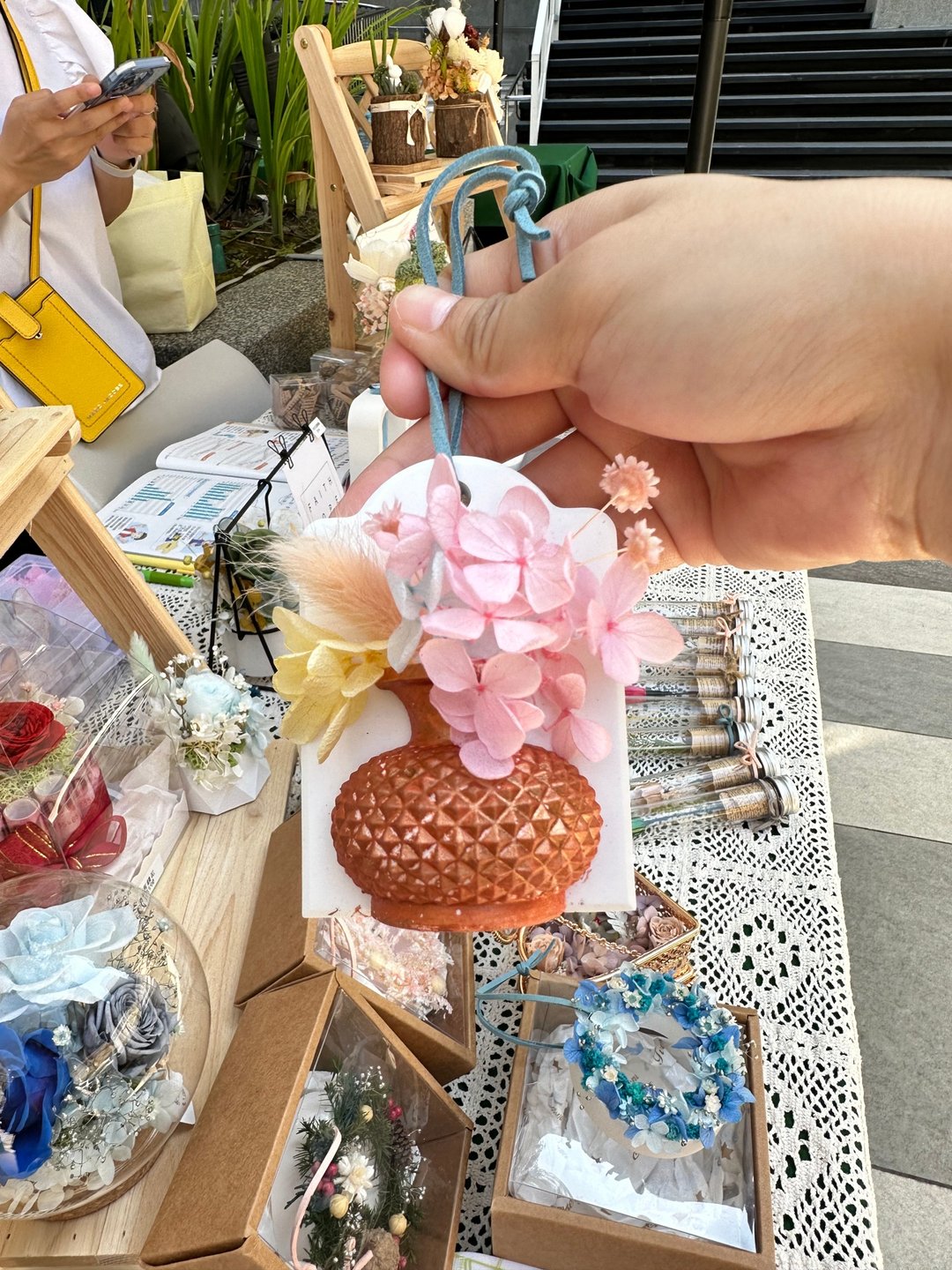 永生花扩香石挂饰 材料包 - 植栽 - 植物．花 