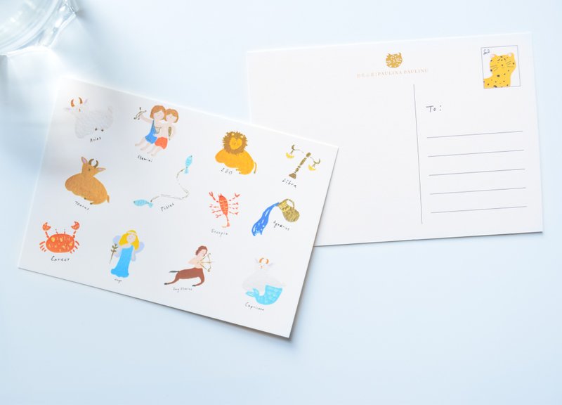 星空系列－星座 明信片／三送一 - 卡片/明信片 - 纸 多色