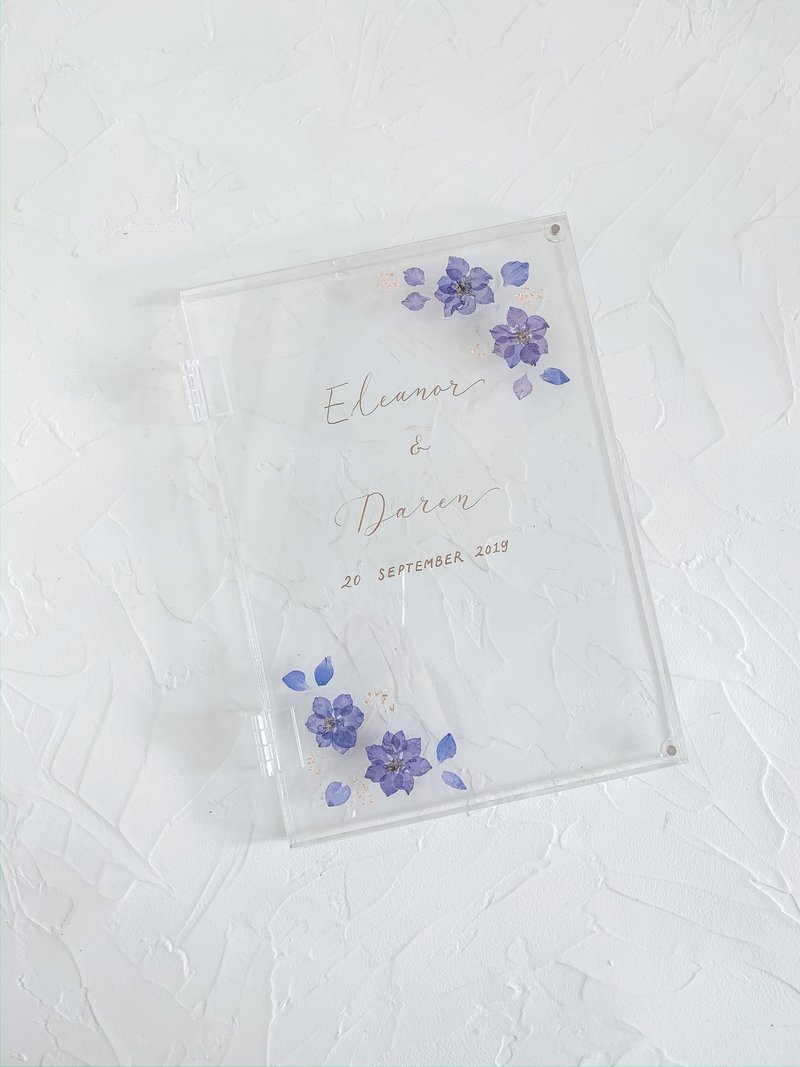 透明结婚证书套 压花真金保存盒 - 文件夹/资料夹 - 塑料 透明