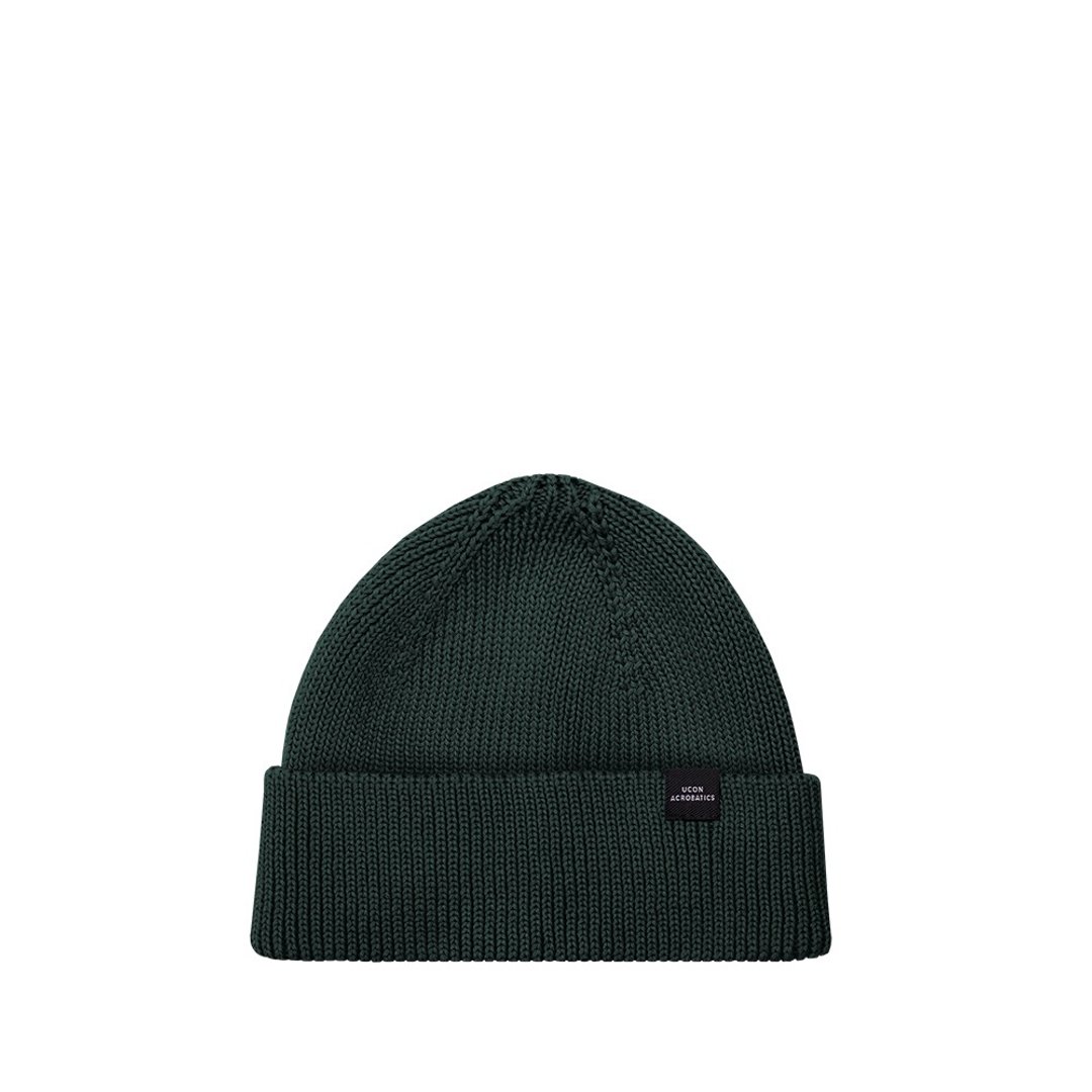Mika Low Beanie 短版保暖反折豆豆帽 (森林绿) - 帽子 - 环保材料 绿色