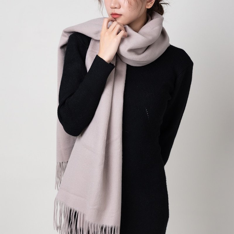 臻果可可 | 厚织系列 纯羊毛围巾 - 围巾/披肩 - 羊毛 卡其色