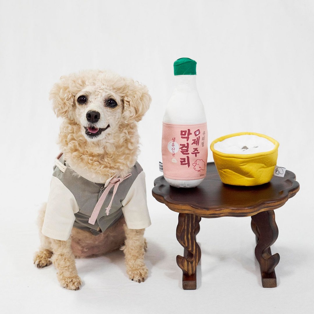韩国 remetome 狗狗嗅闻玩具-玛格利酒 - 玩具 - 棉 粉红色