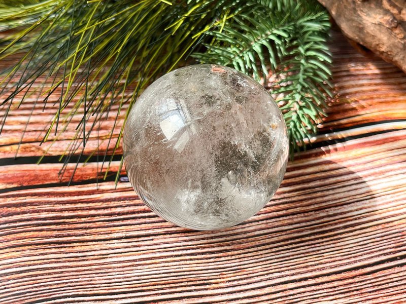 【一物一图】天然骸骨水晶球 直径64MM 送底座 - 其他 - 水晶 透明